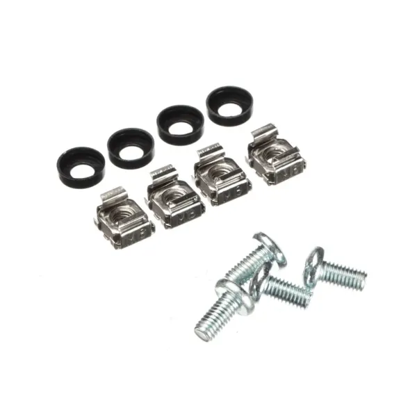 Блок розеток Netko "S" 19", 16А, 8 розеток, шнур 2м, выключатель, черный