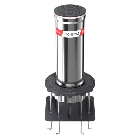 Противотаранный боллард Блокпост P600 стационарный из нержавеющей стали