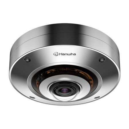 Панорамная антивандальная Fisheye IP-видеокамера 12Мп Wisenet XNF-9010RS (1.08 мм) в корпусе из нержавеющей стали