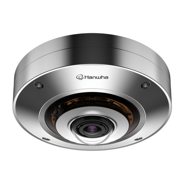 Панорамная антивандальная Fisheye IP-видеокамера 12Мп Wisenet XNF-9010RS (1.08 мм) в корпусе из нержавеющей стали