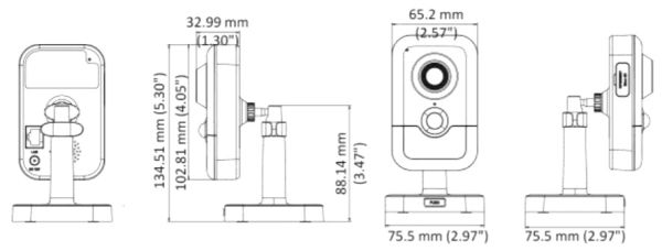 Компактная IP-камера 2Мп HiWatch IPC-C022-G0 (4 мм) с PIR-датчиком и микрофоном
