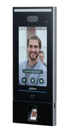 Биометрический терминал доступа AI Dahua DHI-ASI7214X с распознаванием лиц, отпечатков и УРВ