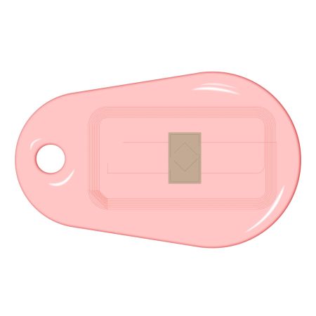 Бесконтактный RFID-брелок SMARTTAG Caramel Em-Marine, прозрачный