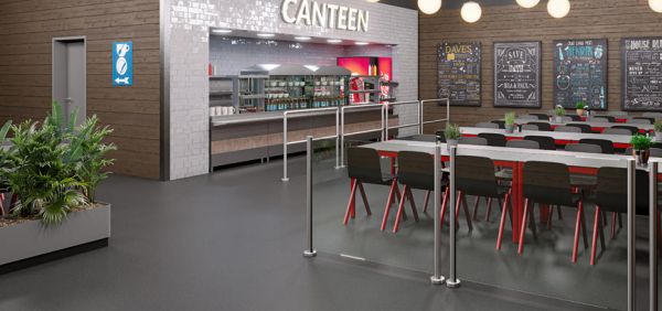 Центральная стойка ограждения Magnetic mGuide GGPM100 для стеклянной панели H=1000 мм