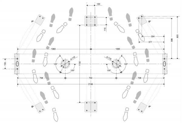 Турникет полноростовой двухпроходной Came Guardian PSGD3, уличный, из окрашенной стали Турникет полноростовой двухпроходной Came Guardian PSGD3, уличный, из окрашенной стали