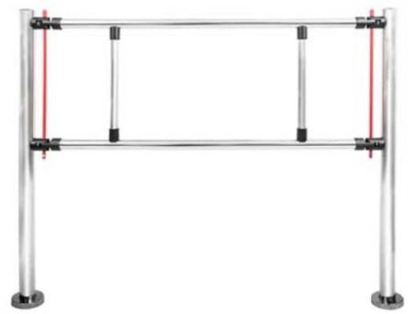 Ограждение хромированное «Антипаника» (ширина 1,5 м)