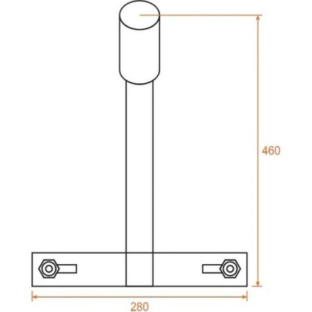 Приставной кронштейн Wolta К1П-0,3-0,35-1-0,12x0,6-С для консольного светильника