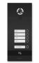 Вызывная панель на 4 абонента Bas-IP BI-04FB Black с идентификацией по смартфону и распознаванием лиц