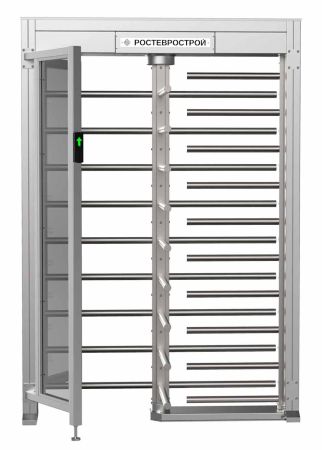 Турникет полноростовой 4-х лопастной со стеклом Ростов-Дон ПР1ЛС/4М2 НЕРЖ