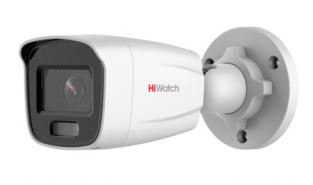 Уличная IP-камера 4Мп HiWatch DS-I450L (4 мм) с технологией ColorVu