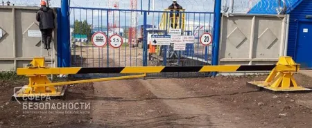 Противотаранный шлагбаум ПШГ-СБ 6000 горизонтальный, механический, 20 тонн
