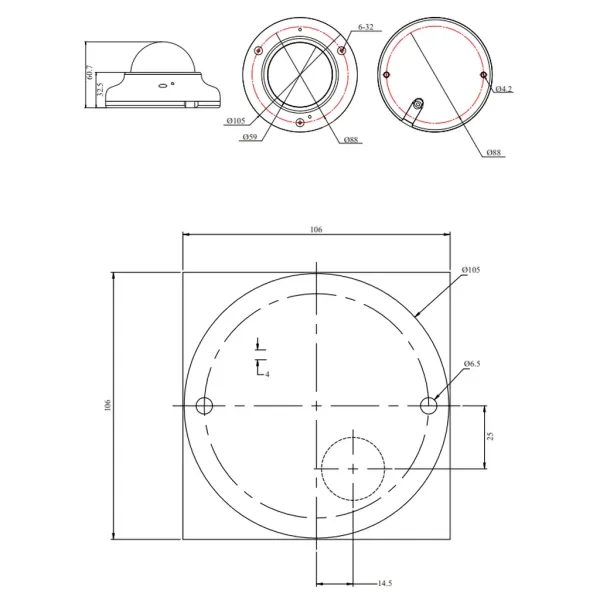IP-видеокамера 2Мп Rubezh RV-3NCF2166 (6.0)
