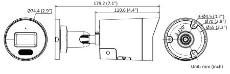 Сетевая IP-видеокамера ColorVu 4Мп HikVision DS-2CD2047G2H-LIU/SL (4 мм) с интеллектуальной гибридной подсветкой