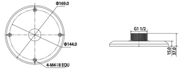 Адаптер крепления Dahua DH-PFA102