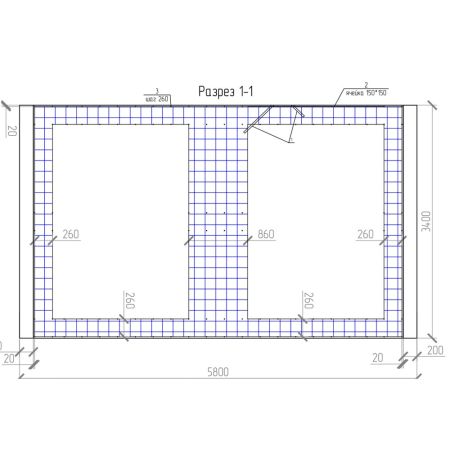Деревянная опалубка (подушка) для установки индукционных петель