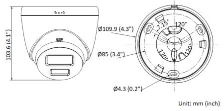 Уличная купольная IP-камера 2Мп HiWatch DS-I253L(C) (4 мм) с технологией ColorVu