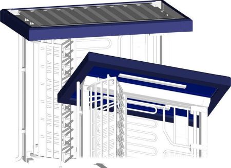 Крыша для 2-проходных турникетов серии Ecco 120 BFB/BFT Gotschlich Ecco Сomfort Roof (6EDR3U5-C)