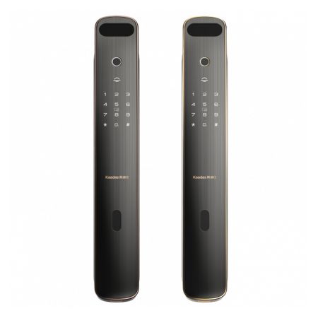 Биометрический электронный замок Kaadas K19-F Gold с распознаванием лица и отпечатка пальца Биометрический электронный замок Kaadas K19-F Gold с распознаванием лица и отпечатка пальца