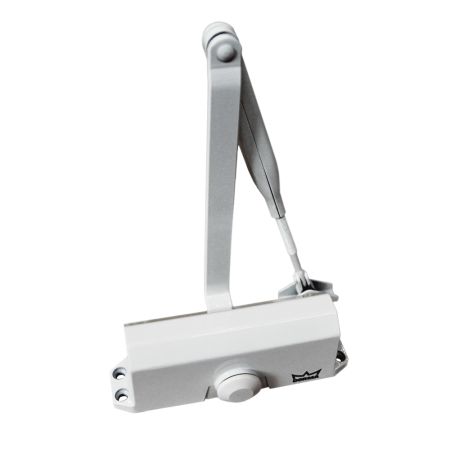 Доводчик дверной dormakaba TS77 EN3 c рычагом ФОП, серебро
