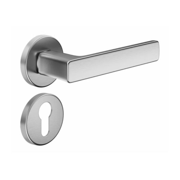 Комплект ручек dormakaba FOLD FO12Y с накладкой под евроцилиндр