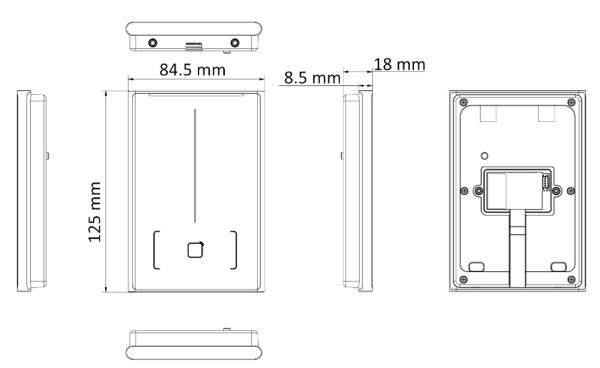 Считыватель HikVision DS-K1109EB карт EM-Marine, с поддержкой Bluetooth