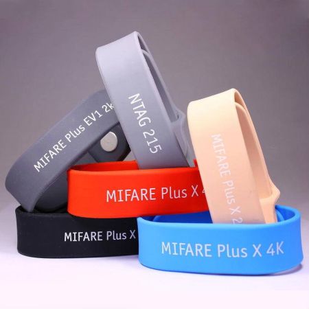 Силиконовый RFID-браслет Mifare Plus SE 1K, 4/7 byte UID (и Classic SL1)