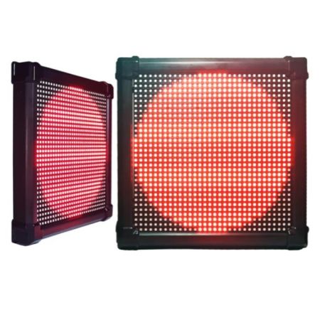 Светодиодный односекционный светофор Инфопаркинг ИС-3/1Q6/24 MATRIX (ИС-3/24 MATRIX), 200 мм