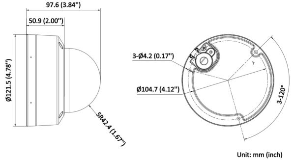 Уличная IP-камера ColorVu 8Мп Hikvision DS-2CD2187G2H-LISU (2.8 мм) с AcuSense и EXIR/LED подсветкой до 30 м