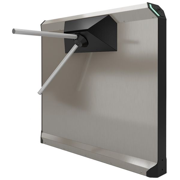 Турникет-дуопод моторизованный тумбовый STOP-COVID-счетчик Rusgate Premier P2-M v.1.2 (с автоматическими планками Антипаника)