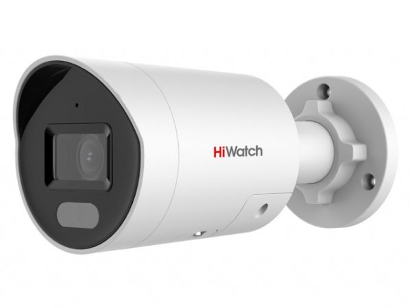 Уличная IP-камера 4Мп ColorVu HiWatch IPC-B042C-G2/UL (2.8 мм) со стробоскопом и динамиком