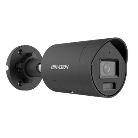 Сетевая IP-видеокамера ColorVu 4Мп HikVision DS-2CD2047G2H-LIU/SL (2.8 мм), черная с интеллектуальной гибридной подсветкой