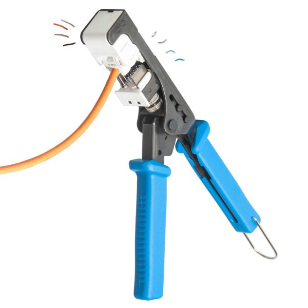 Модуль коммутационный ЛЮ-МКС-6.8К81, тип Keystone 180°, UTP, кат.6, желтый