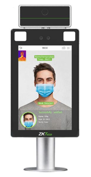 Терминал распознавания лиц ZKTeco ProFaceX [CH/TI] [ID/WIFI] с функцией измерения температуры тела