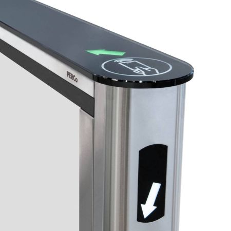 Турникет PERCo-ST-01 "Скоростной проход" с распашными створками увеличенной высоты PERCo-ATG-300H (ширина створки 300 мм, высота 1300 мм)