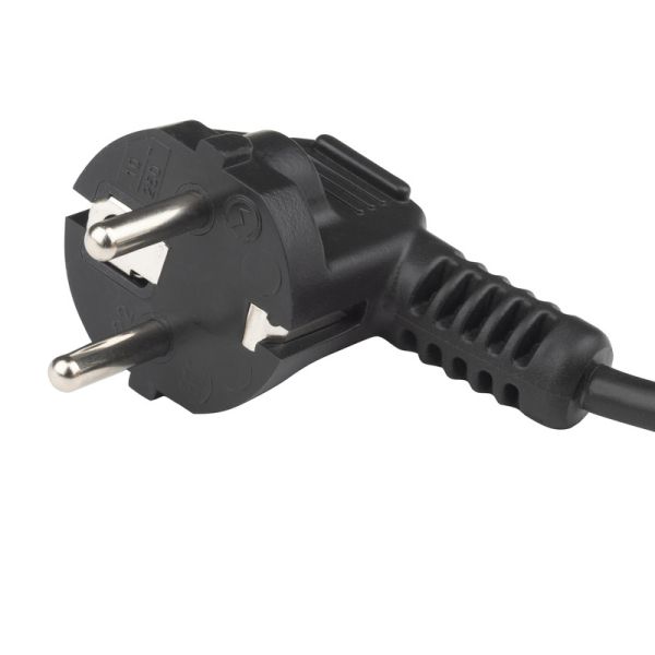 Кабель питания компьютера Hyperline PWC-IEC13A-SHM-1.8-BK, 10A, угловая вилка, 1.8м