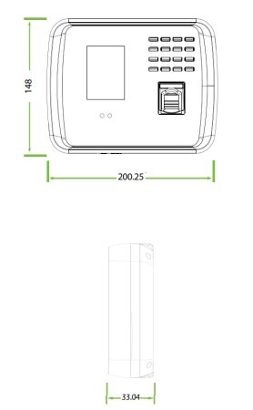 Биометрический терминал учёта рабочего времени ZKTeco MB460 [EM] Wi-Fi с распознаванием лиц, отпечатка и карт EM-Marine