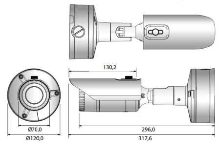 Антивандальная сетевая IP-видеокамера 5Мп Wisenet XNO-8040R (7мм)