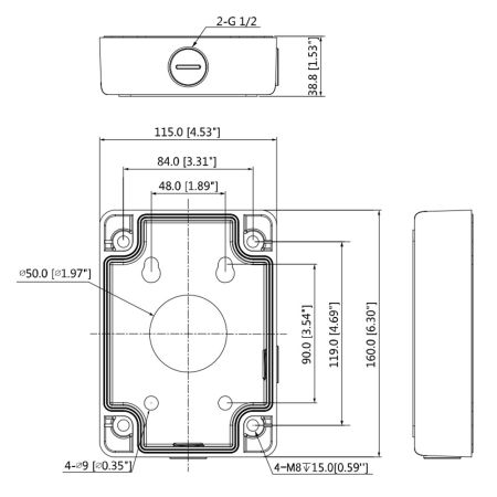 Монтажная коробка Dahua DH-PFA120