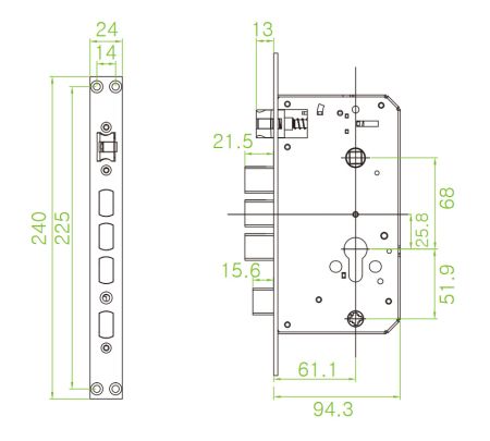 Замок биометрический ZKTeco TL800 с сенсором отпечатков пальцев и Wi-Fi