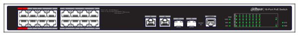 Управляемый POE коммутатор 18-портовый Dahua DH-PFS4218-16ET-190