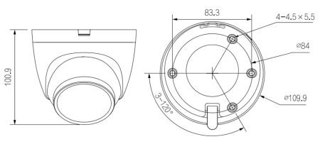 IP-видеокамера уличная 2Мп Dahua DH-IPC-HDW1239VP-A-IL-0360B с ИК и LED-подсветкой