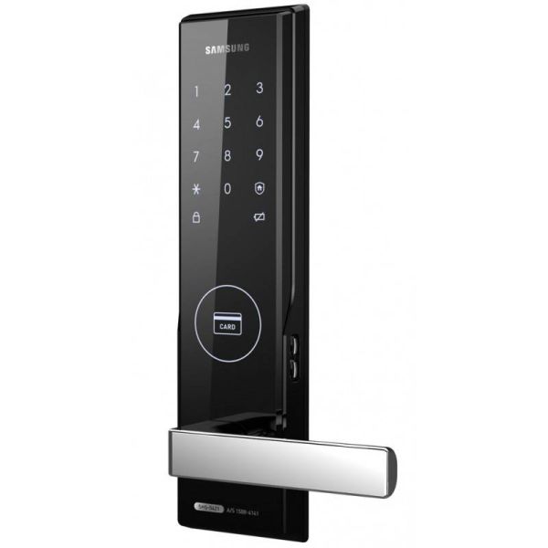 Электронный замок Samsung SHS-H505 FBK/EN (SHS-5050), двухригельный, врезной, с ручкой Электронный замок Samsung SHS-H505 FBK/EN (SHS-5050), двухригельный, врезной, с ручкой