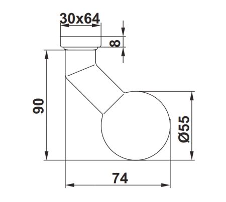Ручка dormakaba Pure 3548V / 6621 / 6679 для профильных дверей