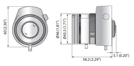 Объектив 1/2.8 CS-mount Wisenet SLA-M8550D (8.5-50 мм)
