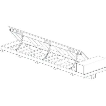 Дорожный блокиратор Silar ПЗП 2500ЭМЗ с боковым приводом, электромеханический заглубляемый