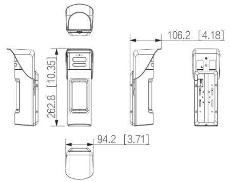 Беспроводной PIR и СВЧ детектор Dahua DHI-ARD2251E-W2(868V)