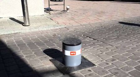 Электромеханический боллард BFT EASY RUS L 220/700-6 с подсветкой