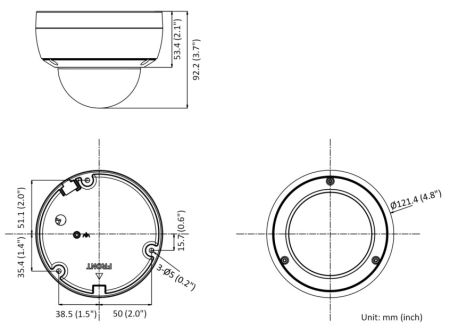 Антивандальная IP-камера 4Мп HikVision DS-2CD2143G2-IU (2.8 мм) с микрофоном