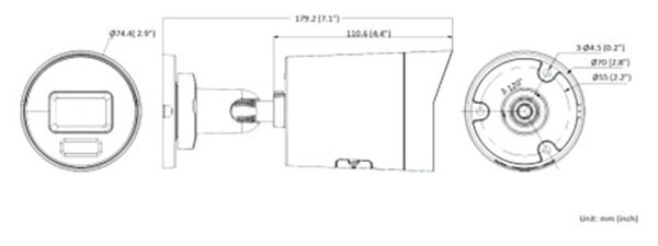 Уличная IP-камера ColorVu 8Мп Hikvision DS-2CD2087G2H-LIU (2.8 мм), черная с AcuSense и LED-подсветкой до 40м