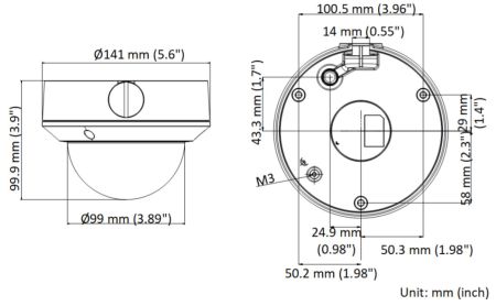 Антивандальная IP-камера 2Мп HiWatch DS-I258Z (2.8-12 мм) с EXIR-подсветкой до 50м